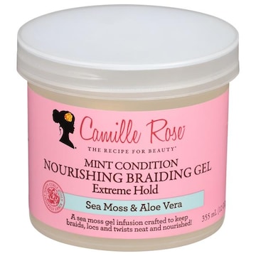Camille Rose Extreme Hold Mint Condition Nourishing Sea Moss & Aloe Vera Braiding Gel