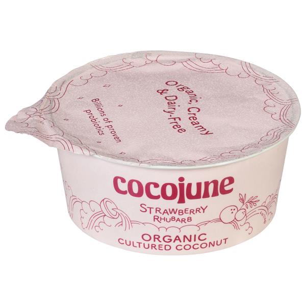 Cocojune Strawberry Rhubarb Organic Cultured Coconut | Publix