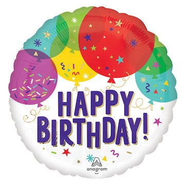 Anagram Standard Birthday 18 Inch Balloon