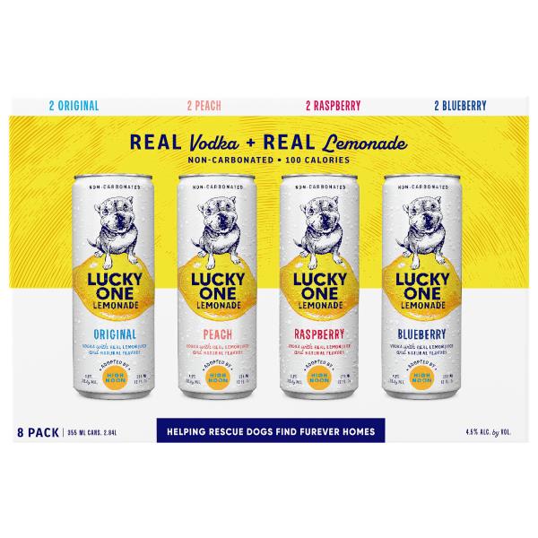 High Noon Lucky One Assorted Vodka + Lemonade Variety 8 Pack