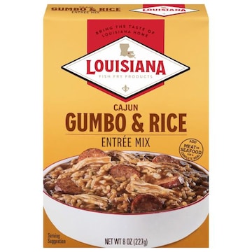 Louisiana Fish Fry Products Cajun Gumbo & Rice Entree Mix