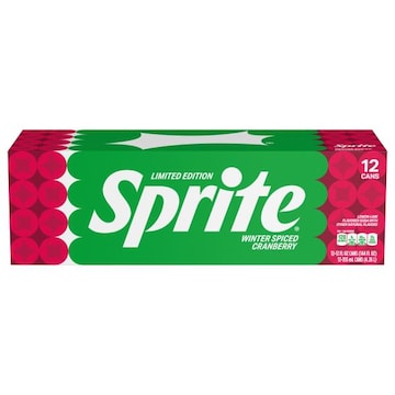 Sprite Soda, Winter Spiced Cranberry