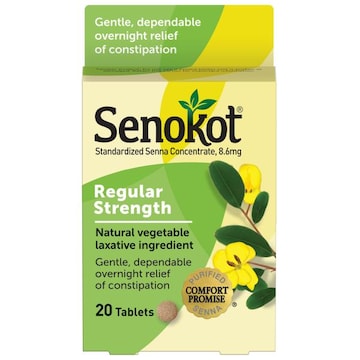 Senokot-S Overnight Relief, Regular Strength, Tablets