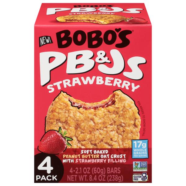 Bobo's Soft Baked 4 Pack Strawberry PB&Js | Publix Super Markets