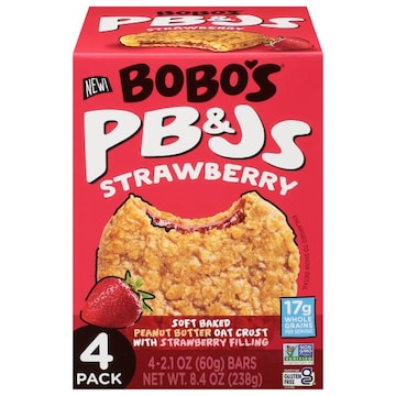 Bobo's Soft Baked 4 Pack Strawberry PB&Js
