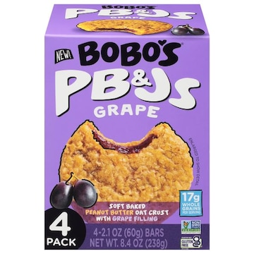 Bobo's 4 Pack Grape PB&Js