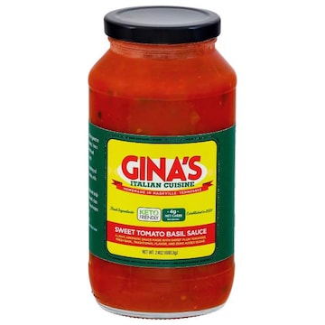 Gina's Italian Cuisine Sweet Tomato Basil Sauce