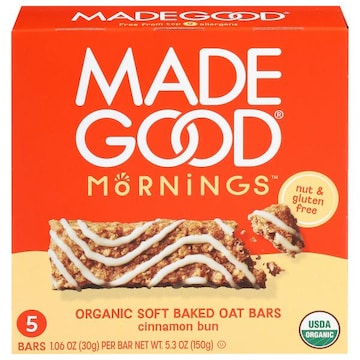 Made Good Mornings Organic Soft Baked Cinnamon Bun Oat Bars