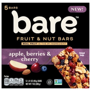 Bare Apple Berries & Cherry Fruit & Nut Bars