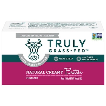 Truly Grass-Fed Unsalted Natural Creamy Butter