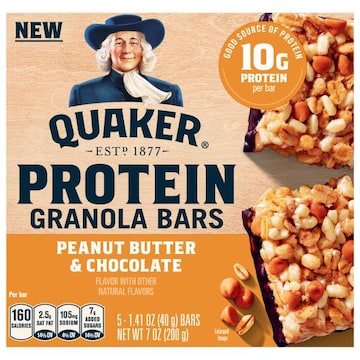 Quaker Protein Peanut Butter & Chocolate Granola Bars