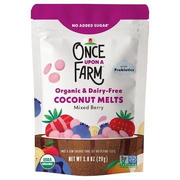 Once Upon a Farm No Added Sugar Organic & Dairy-Free Mixed Berry Coconut Melts