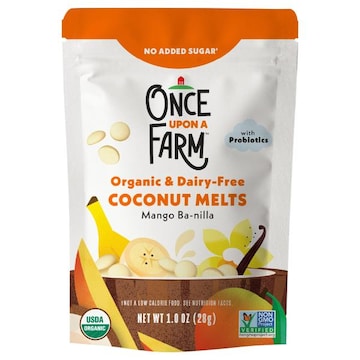 Once Upon a Farm Organic & Dairy-Free Mango Ba-nilla Coconut Melts