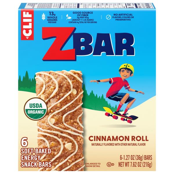 Zbar Soft-Baked Cinnamon Roll Energy Snack Bars | Publix Super Markets