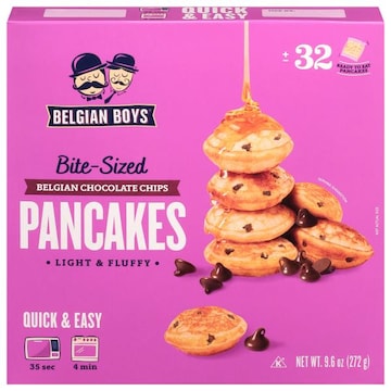 Belgian Boys Belgian Chocolate Chips Bite-Sized Pancakes