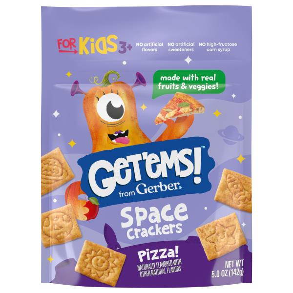 Gerber Get'ems! 3+ for Kids Pizza Space Crackers | Publix Super