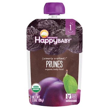 HappyBaby Organics Organic Stage 1 Prunes Baby Food