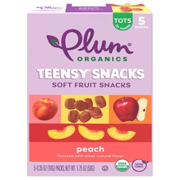 Plum Organics® Teensy Snacks Peach Soft Fruit Snacks