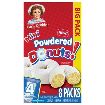 Little Debbie Donuts, Powdered, Mini, Big Pack