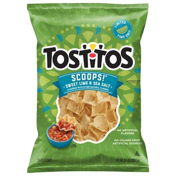 Tostitos Scoops! Sweet Lime & Sea Salt Flavored Tortilla Chips