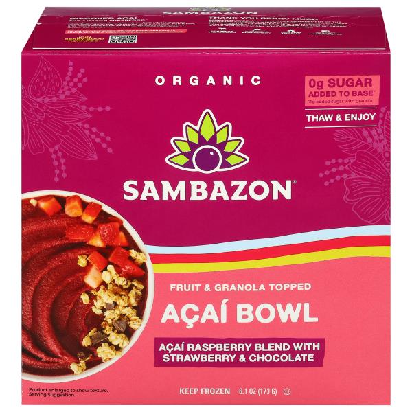 Sambazon, Inc. Organic Fruit & Granola Topped Acai Bowl | Publix