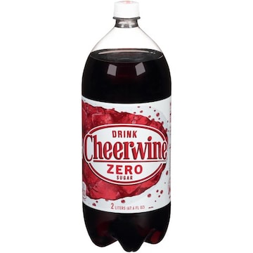 Cheerwine Zero Sugar Unique Cherry Soft Drink with Zero Sugar