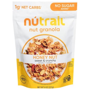 NuTrail No Sugar Added Sweet & Crunchy Honey Nut Nut Granola
