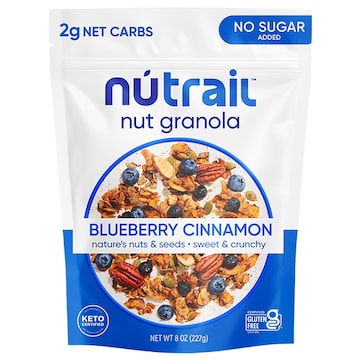 NuTrail No Sugar Added Blueberry Cinnamon Nut Granola