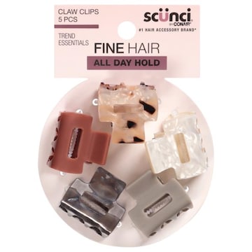 Scunci Trend Essentials Claw Clips