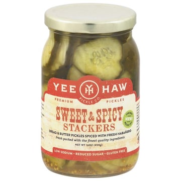 Yee-Haw Pickle Co. Sweet & Spicy Stackers Pickles