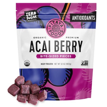 Pitaya Foods Acai Berry, Organic, Bite-Sized Pieces