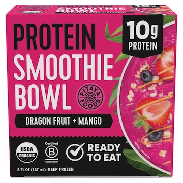 Pitaya Foods Organic Dragon Fruit Protein Smoothie Bowl