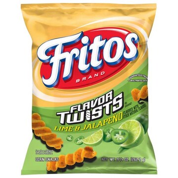 Fritos Flavor Twists Lime & Jalapeno Corn Snacks