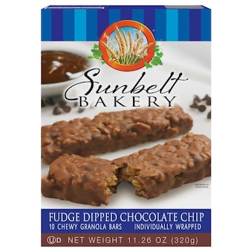 Sunbelt Bakery Fudge Dipped Chewy Chocolate Chip Granola Bars