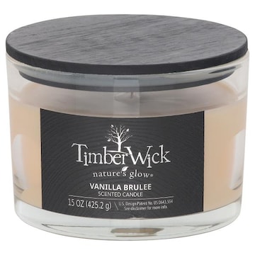 TimberWick Vanilla Brulee Scented Candle