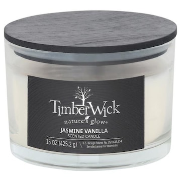 TimberWick Jasmine Vanilla Scented Candle