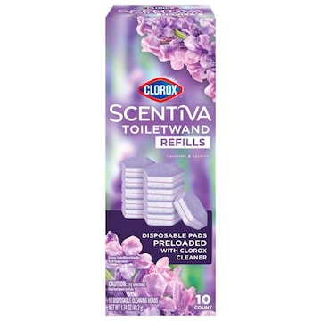 Clorox Scentiva Toiletwand Refills Lavender & Jasmine Disposable Pads