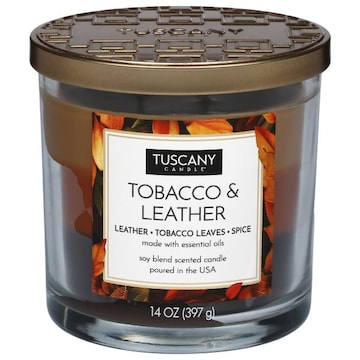 Tuscany Candle Tobacco & Leather Candle