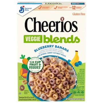 Cheerios Veggie Blends Blueberry Banana Cereal