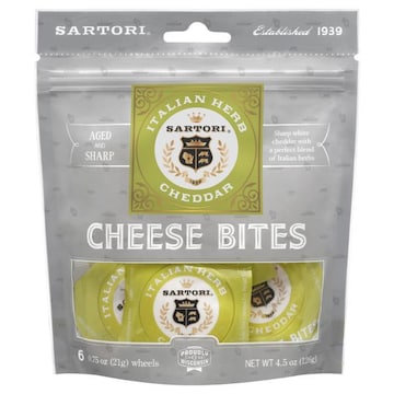 Sartori Cheese Bites, Italian Herb Cheddar