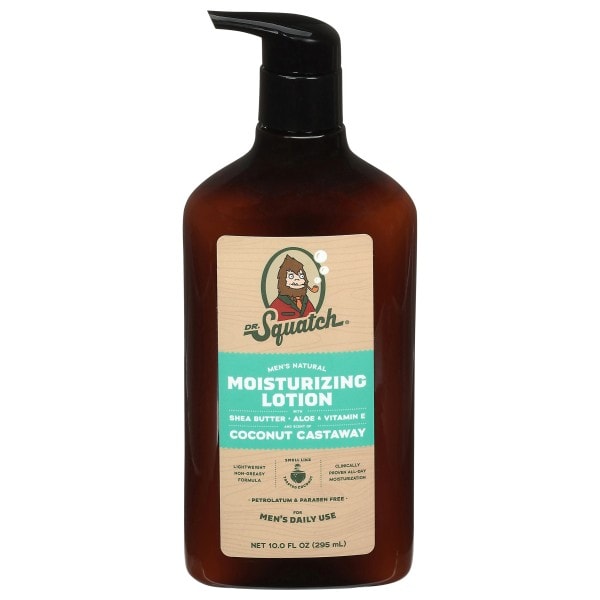Dr. Squatch Men's Natural Coconut Castaway Moisturizing Lotion