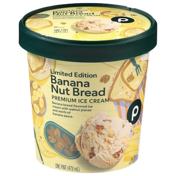 Publix Premium Banana Nut Bread Ice Cream