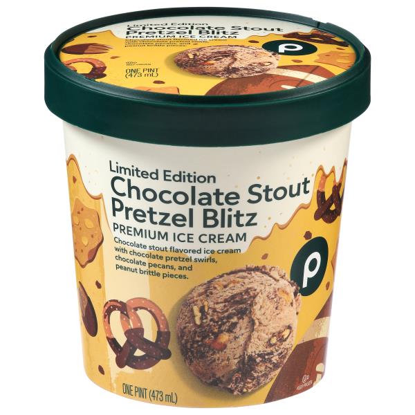 Publix Premium Chocolate Stout Pretzel Blitz Ice Cream | Publix