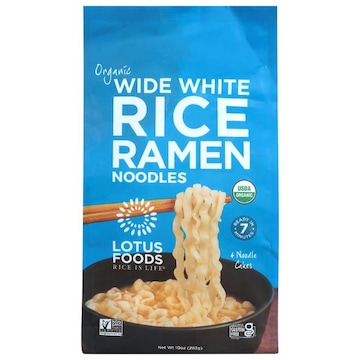 Lotus Foods Organic Wide White Rice Ramen Noodles