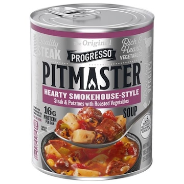 Progresso Pitmaster Soup, Smokehouse Style Steak and Potatoes