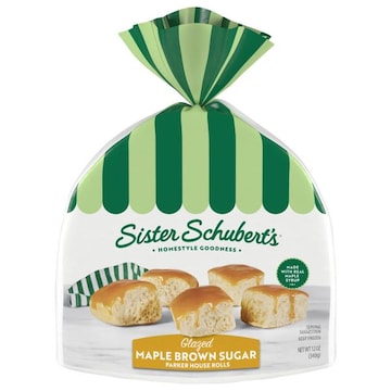 Sister Schubert's Glazed Maple Brown Sugar Parker House Rolls