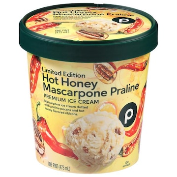Publix Premium Hot Honey Mascarpone Praline Ice Cream