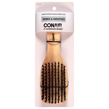 Conair Shines & Smoothes Wood Club Brush