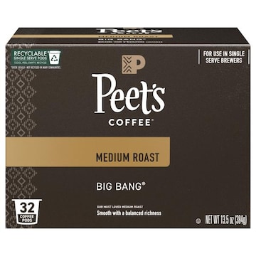Peet's Coffee & Tea Coffee Pods Medium Roast Big Bang Coffee