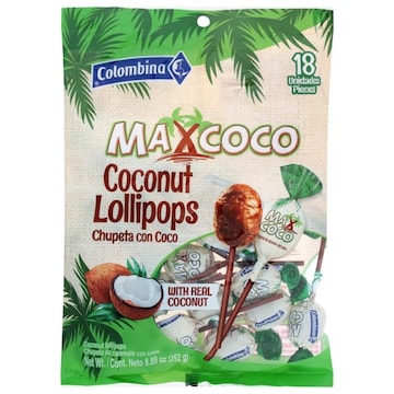 Colombina Maxcoco Coconut Lollipops